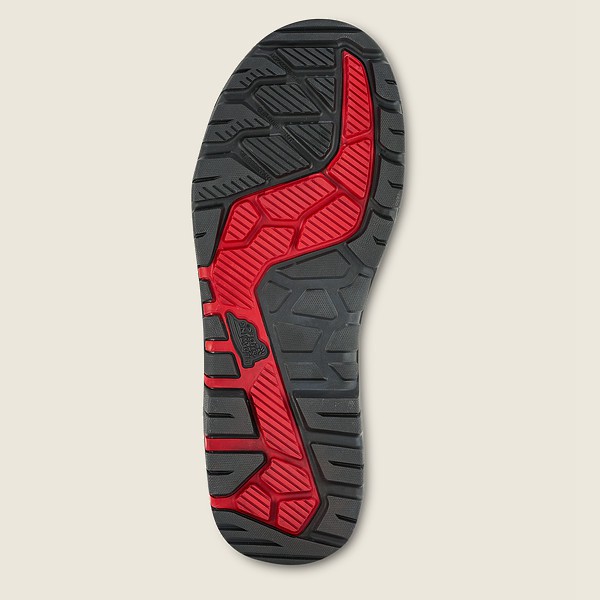 Red Wing Safety Boots Brown/Black - Red Wing Mens Trades - 10-inch Waterproof Toe Pull-on - ZUBYJ-51